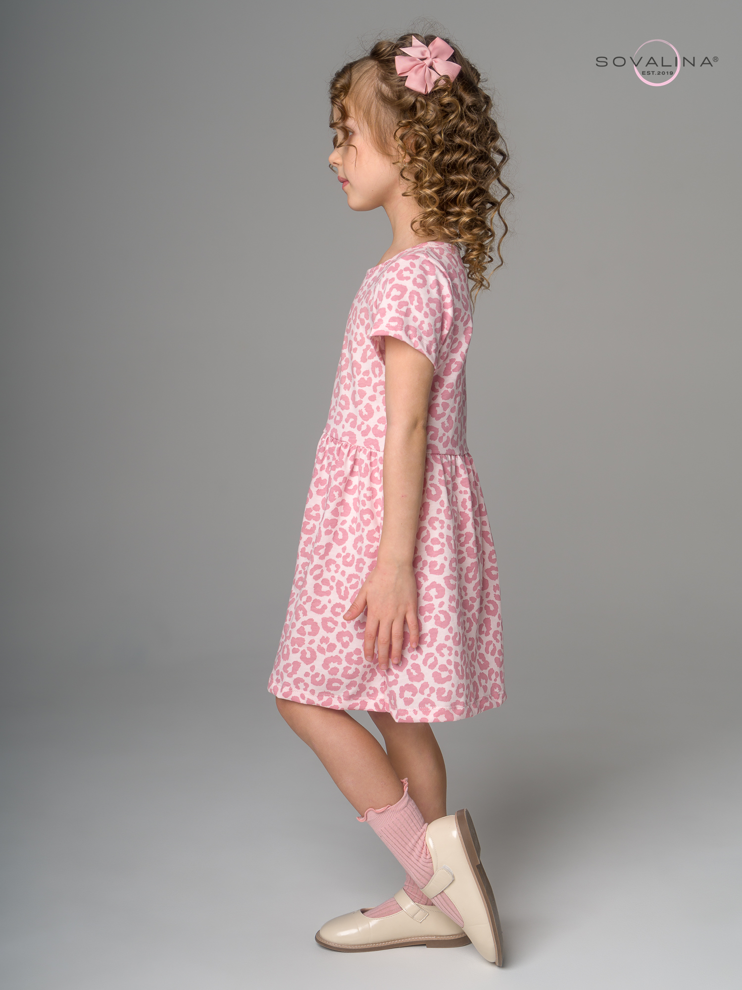 Платье Лето лео сухая роза