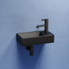 Ceramica Nova Element CN6051RMB Умывальник подвесной прямоугольный (чаша справа, отверстие под смеситель слева), 41.7x21.7, цвет: чёрный