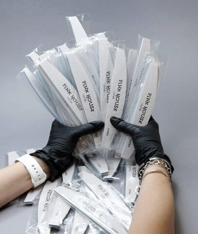 Пилка-лодка серая в индивидуальной упаковке 100/150 1 шт