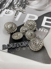 Пуговицы в стиле Бмн. серебристые "Лев"