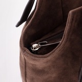 Сумка Саломея 456 эко-замша шоколад