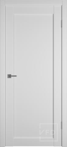 Межкомнатная дверь ВФД Эмалекс 35 ДГ Эмалекс Айс (матовая белая, без текстуры)