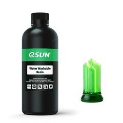 Фотополимерная смола eSUN Water-Washable Resin for LCD, 500 г, прозрачный зелёный, WATERWASHABLERESIN-TG
