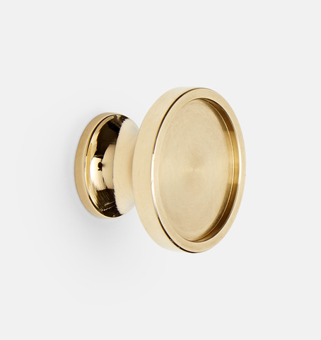 Кнопка Snowdrop ( Polished Brass)