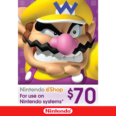 Nintendo eShop Store USA: Карта оплаты 70$ [Цифровой код доступа]