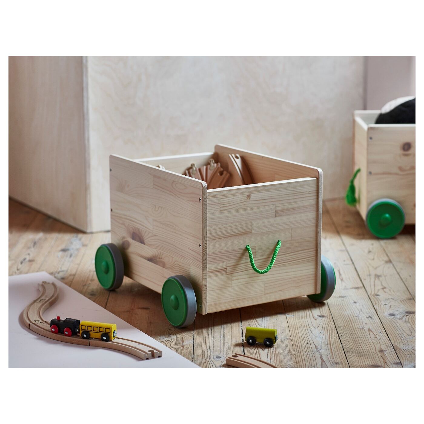 Ящик для игрушек на колесах: цвет оранжевый, ₽, артикул № | Интернет-магазин kari