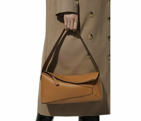 Сумка Loewe Puzzle Hobo коричневый