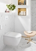 Villeroy&Boch Viclean V0E100R1 Унитаз, Villeroy&Boch, Viclean, безободковый (с открытым смывным краем), тип установки-подвесной, ширина, мм-385, глубина, мм-595, высота, мм-360, форма чаши-овальная, выпуск-горизонтальный, сиденье с функцией биде-в ко