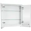 Зеркальный шкаф Geberit Option Basic с подсветкой, две двери: B=60см, H=67.5см, T=14см, Тип штекера=CEE 7/16, белый / лакированный матовый, с зеркальным покрытием внутри и снаружи