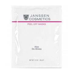 Альгинатная ANTI-AGE маска с экстрактами алое вера и спирулиной JANSSEN PEEL OFF MASKS: ALOE DE-STRESS, 1 шт