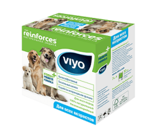 купить вийо  Viyo Reinforces All Ages DOG 7pack пребиотический напиток для собак всех возрастов 7х30 мл