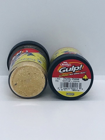 Паста Berkley GULP! NATURAL SCENT GARLIC CHUNKY CHEESE 1203181 (ЧЕСНОК) сырный с частицами 6шт/уп (#1)