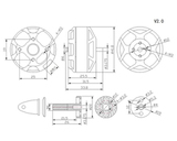 Схема электромотора SunnySky V3508 KV580