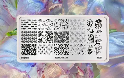 Пластина для стемпинга GO STAMP 291 Floral Fantasia