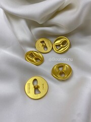 Пуговицы матовое золото 