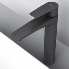 Смеситель для умывальника высокий, черный AM.PM  - F90A92022