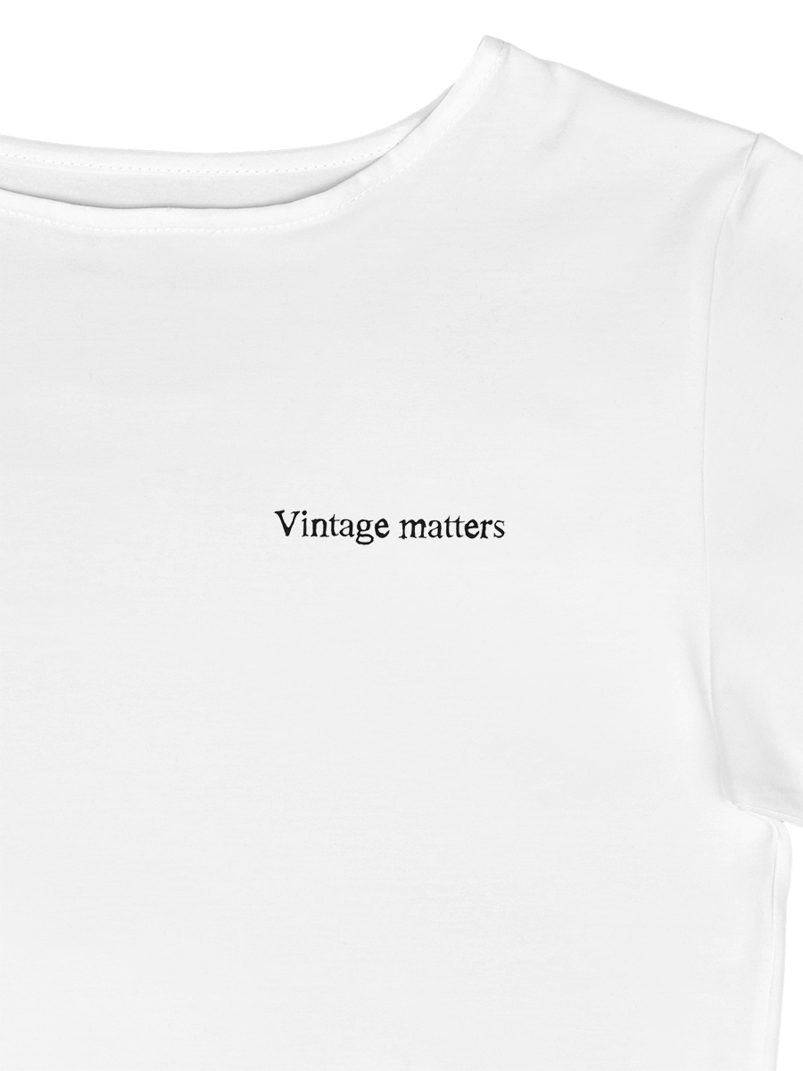 Белая футболка  VintageDream x ОРБИ   “Vintage matters”