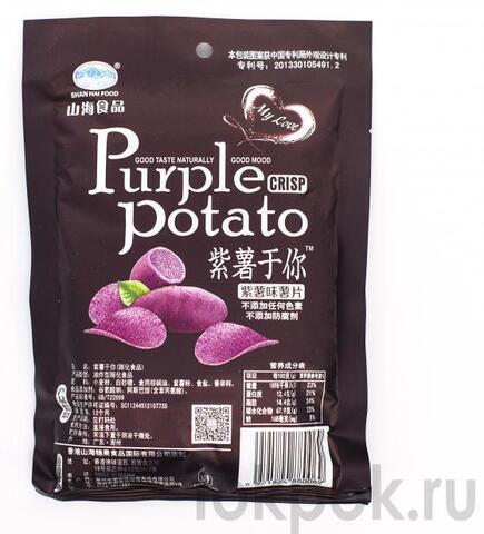 Чипсы Картофельные Shan hai food Purple potato, 21 гр