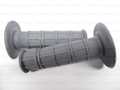 Мото грипсы FAST PRO, мягкие ручки руля, серые