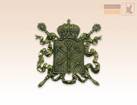 накладка Герб Санкт Петербурга 4,5х4,5 см