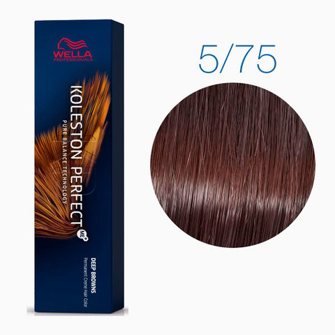 Wella Koleston Deep Browns 5/75 (Светло-коричневый коричнево-махагоновый Темный палисандр) - Стойкая краска для волос