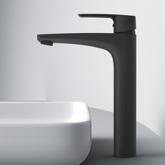 Смеситель для умывальника высокий, черный AM.PM  - F90A92022