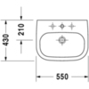 Раковина Duravit D-Code 23105500302