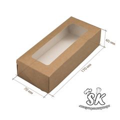 Коробка для десертов 16.5х7х4 см Tabox 500