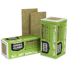 Плиты минераловатные GreenGuard 1200х600х50 мм (уп/8плит, 5,76м2)