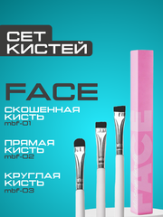 Кисти для бровей FACE набор