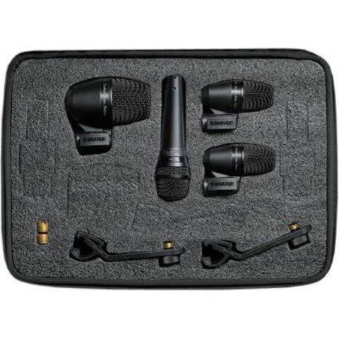 SHURE PGADRUMKIT4 набор микрофонов для ударных, включает 1 PGA52, 2 PGA56s и 1 PGA 57