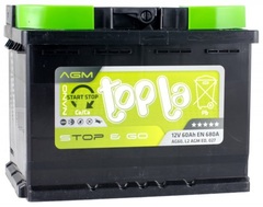 Topla AGM Stop&Go 6CT- 60 аккумулятор