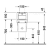 Duravit Vero Крышка для писсуара, петли: нерж. сталь 61510000