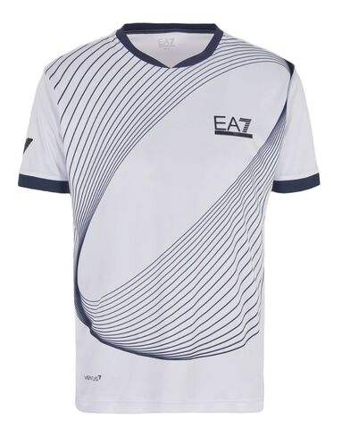 Теннисная футболка EA7 Man Jersey T-Shirt - white