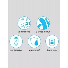 Вибратор с анальным стимулятором Happy Rabbit Triple черный