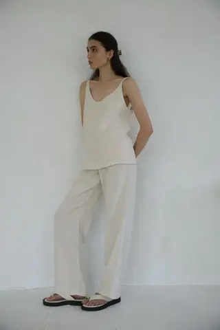Брюки домашние из умягчённого льна 100%