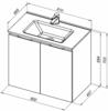Aquanet 277527 Тумба Алвита new 80 подвесная 2 дв. цв.антрацит (277527)