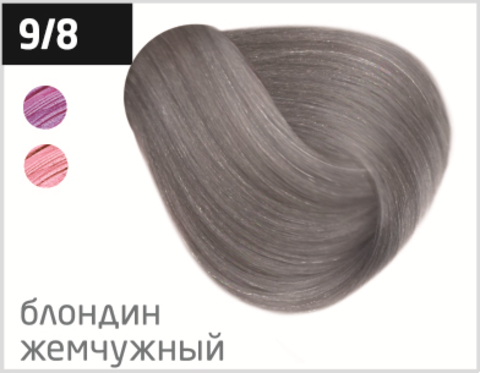 OLLIN silk touch 9/8 блондин жемчужный 60мл безаммиачный стойкий краситель для волос