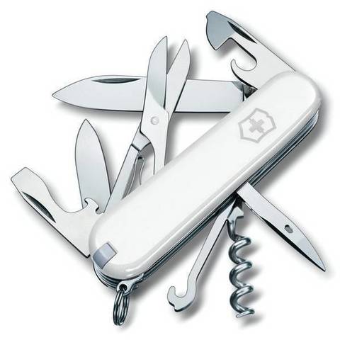 Складной многофункциональный нож Victorinox Climber White (1.3703.7R) 91 мм., цвет белый