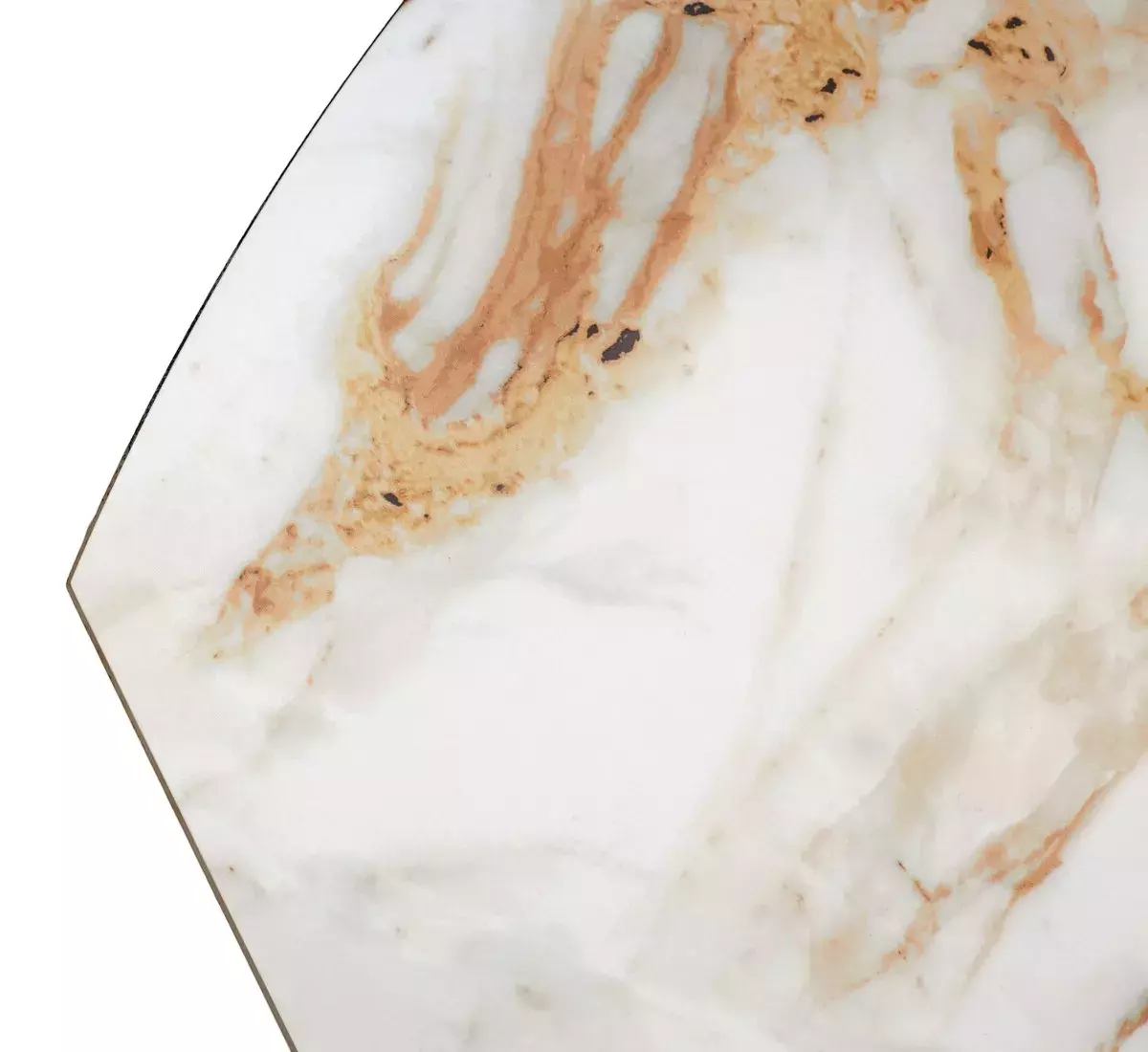 Стол TERAMO 135 GLOSS GRAND JADE SOLID CERAMIC, керамика, поворотн.механизм / Черный каркас, DISAUR