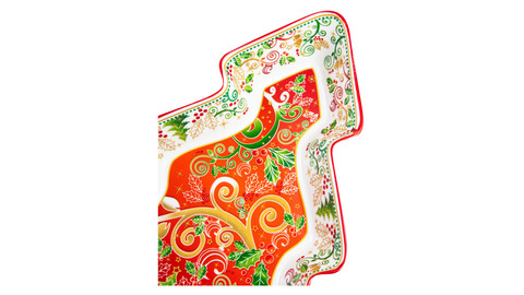 Блюдо-ель 27см Lamart Palais Royal Рождественная Омела