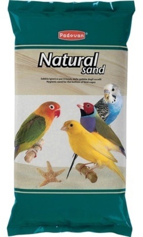 Padovan NATURAL SAND наполнитель гигиенический гранулят для птичьих клеток 5кг