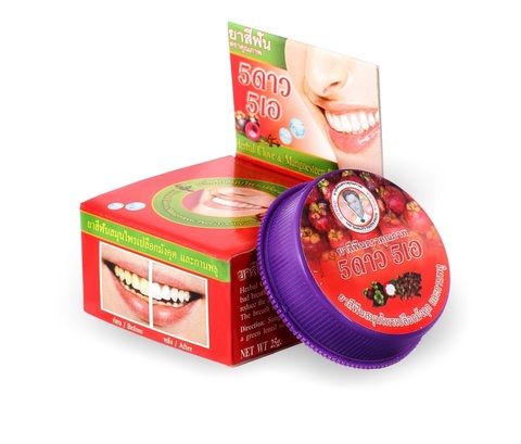 Зубная паста Тайская с экстрактом мангостина '5Star Herbal Clove & Mangosteen Peel Toothpaste' 25г