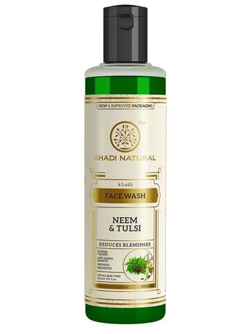 НИМ и ТУЛСИ гель для умывания Khadi Natural, 210 мл