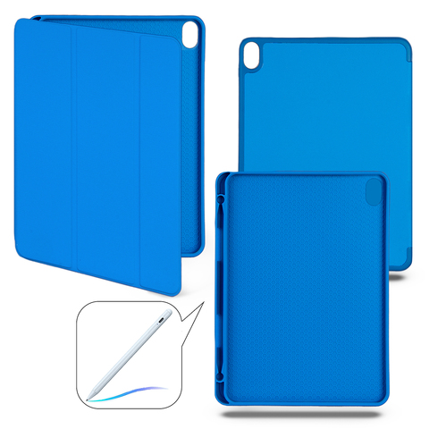 Чехол книжка-подставка Smart Case Pensil со слотом для стилуса для iPad Air 5 (10.9") - 2022 (Синий / Blue)