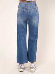 Брюки женские джинсовые