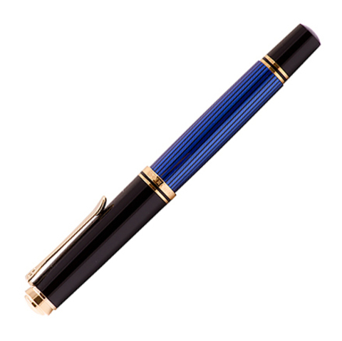 Ручка перьевая Pelikan Souverän® M600 Black and Blue GT, F (995316)