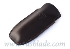 Shirogorov leather sheath Bear logo Brown 