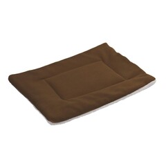 Мягкий меховой лежак для животных, цвет коричневый, 55х45 см