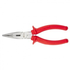 17193 Длинногубцы (тонкогубцы) Econom, 180 мм, прямые шлифованные, пластмассовые рукоятки Matrix